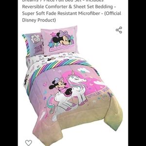 Minnie mouse full Bedding set